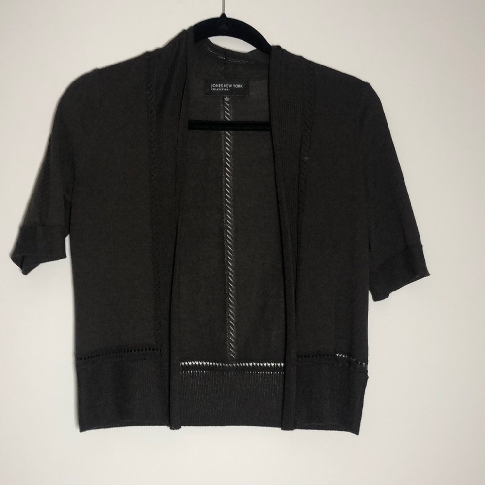 Jones New York Brown Cardigan Sweater